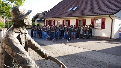 Begleitet vom Musikverein Unterentersbach